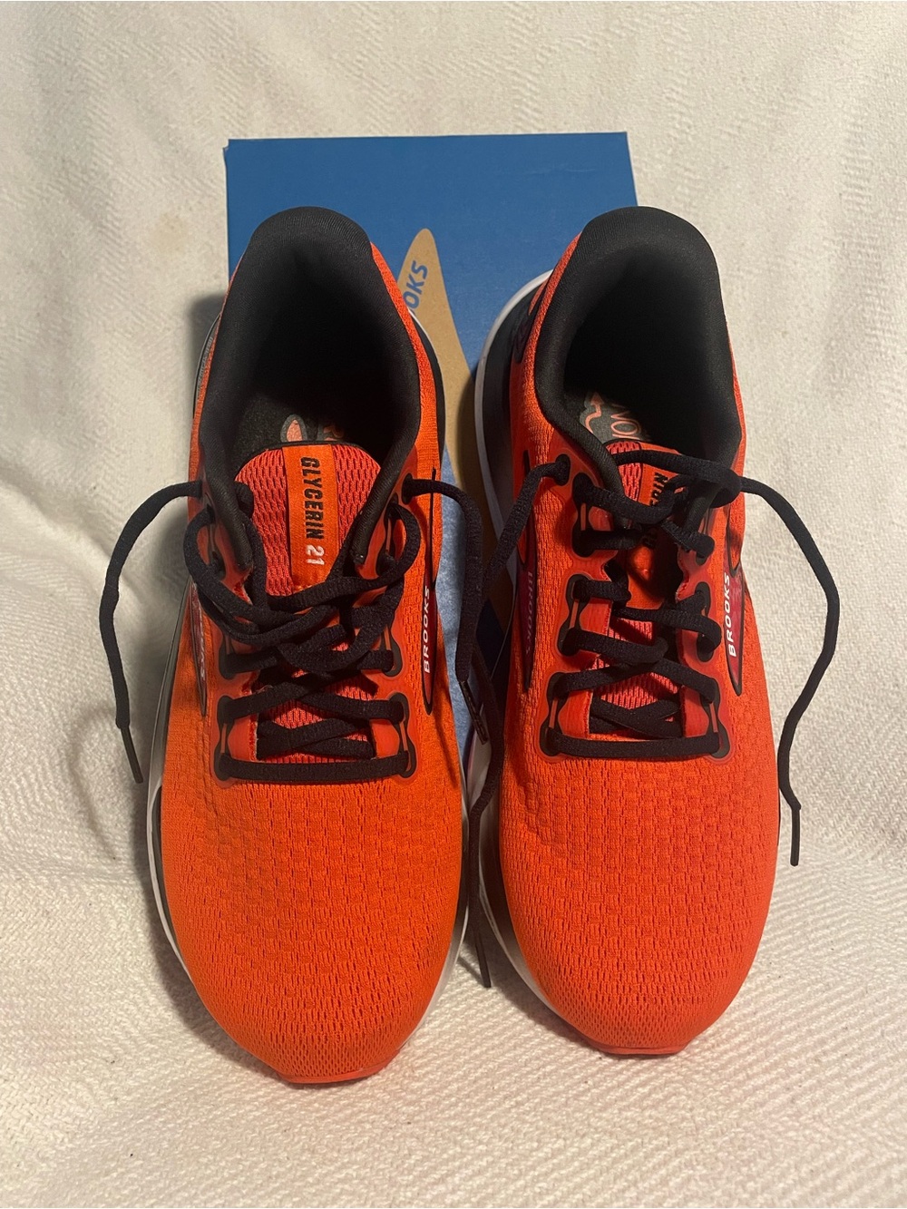 Brooks Orange and Black Men's Athletic Running Shoes